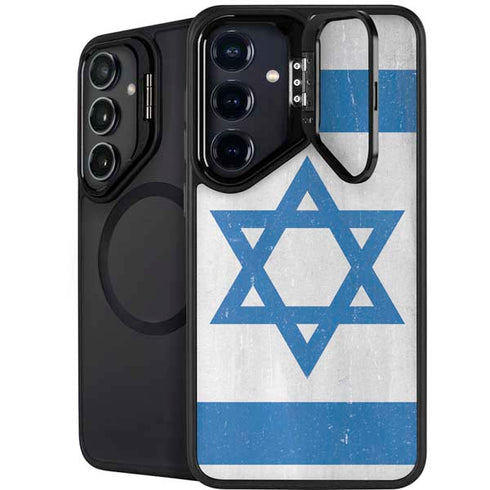 Israel Flag Distressed Galaxy S24 Kickstand Case